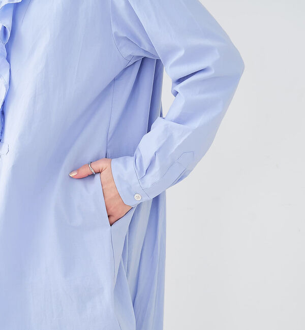 collex「フロトフリルシャツワンピース」|ワンピース|