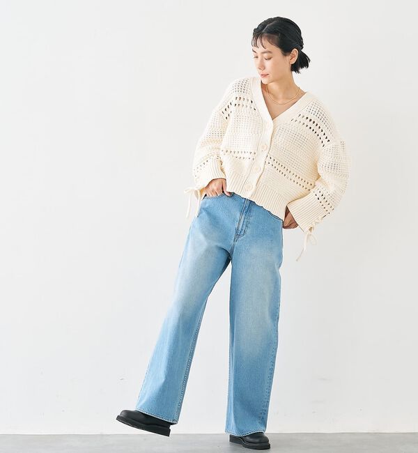 collex「袖口レースアップ2WAYカーディガン」|カーディガン|