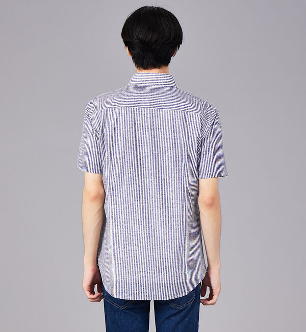 ABAHOUSE「多機能 スマートテック ジャージー 半袖シャツ」|シャツ・ブラウス|