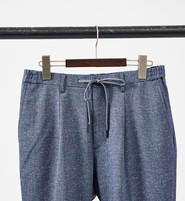 ABAHOUSE「【360&deg;ストレッチ】ポンチ リバープリント イージーパンツ」|スラックス|