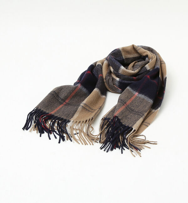ABAHOUSE「【カシミヤ100％】チェック柄 マフラー 60&times;180」|マフラー|