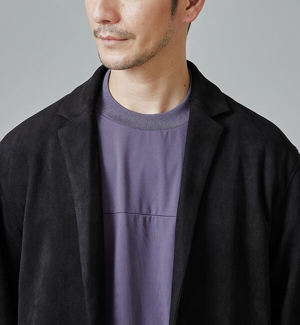 ABAHOUSE「【セットアップ対応】シルキー ネオスエード ジャケット/カーディガン」|カーディガン|