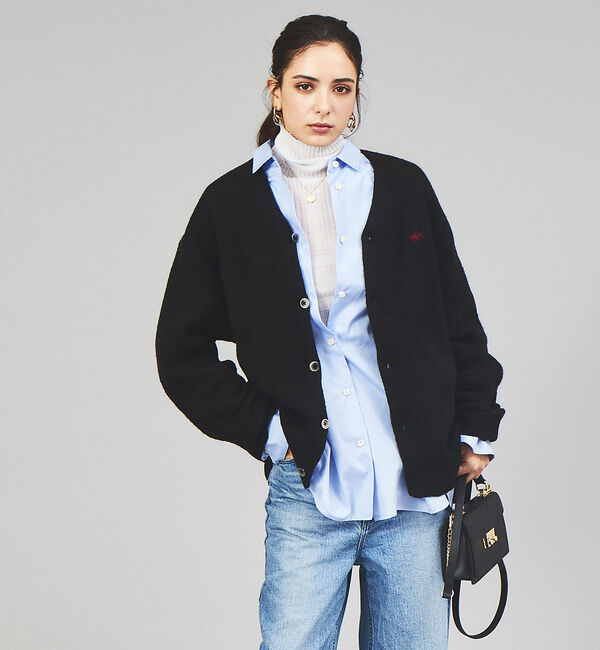 ABAHOUSE「【BEVERLY HILLS POLO CLUB / ビバリーヒルズポロクラブ】」|カーディガン|ブラック