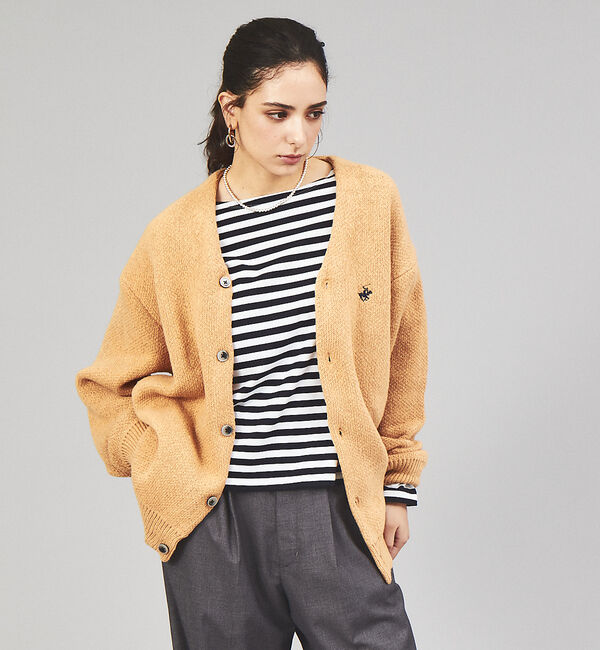 ABAHOUSE「【BEVERLY HILLS POLO CLUB / ビバリーヒルズポロクラブ】」|カーディガン|ベージュ