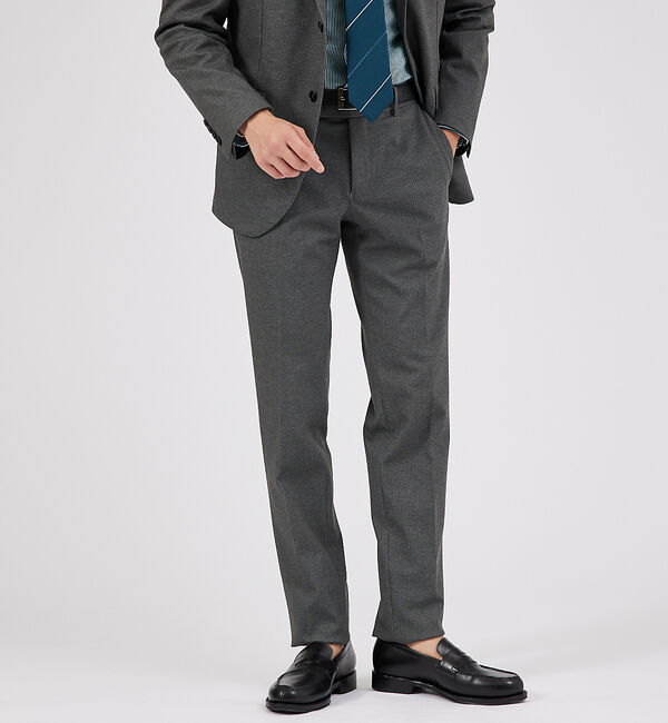 ABAHOUSE「【セットアップ対応】ストレッチポンチ スラックス」|スラックス|チャコールグレー