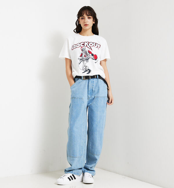 ABAHOUSE「【JERZEES/ジャージーズ】ROCK OUT Tシャツ/ユニセックス」|Tシャツ・カットソー|