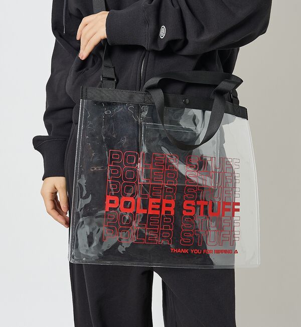 ABAHOUSE「【POLeR/ポーラー】PVC POOL BAG/マルチプールバッグ/ユニセック」|トートバッグ|