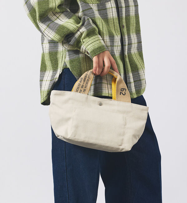 ABAHOUSE「【WEEKEND(ER)/ウィークエンダー】FADE CANVAS DRIVE」|ハンドバッグ|アイボリー