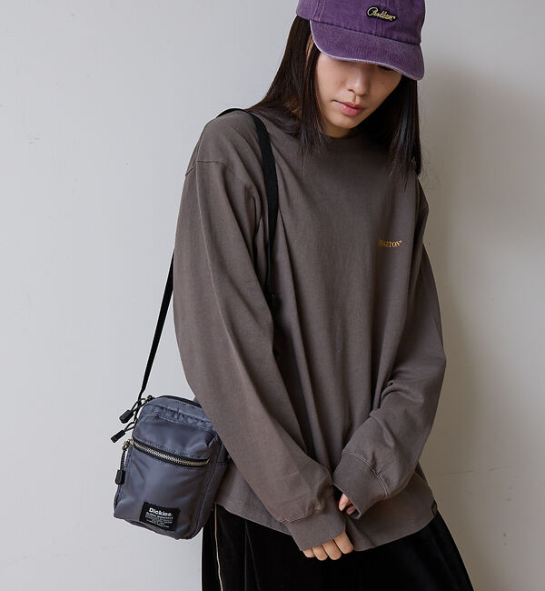 ABAHOUSE「【Dickies / ディッキーズ】 PADDED QUICKSHOULDER」|ショルダー・メッセンジャー|チャコールグレー