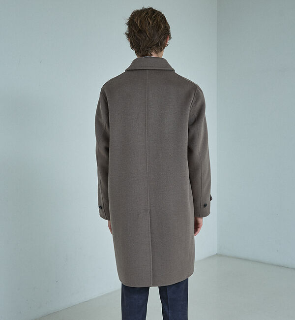 ABAHOUSE「【ON/OFF兼用】ウールモッサ バルカラーコート / ステンカラー」|ステンカラーコート|