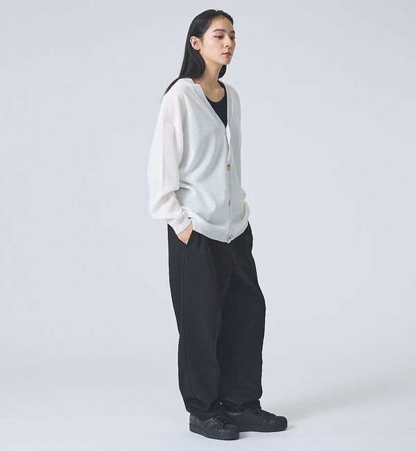 ABAHOUSE「【FORTUNA/フォルトゥナ】 DRYTECHカーディガン/ドライテックニット」|カーディガン|