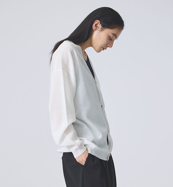 ABAHOUSE「【FORTUNA/フォルトゥナ】 DRYTECHカーディガン/ドライテックニット」|カーディガン|