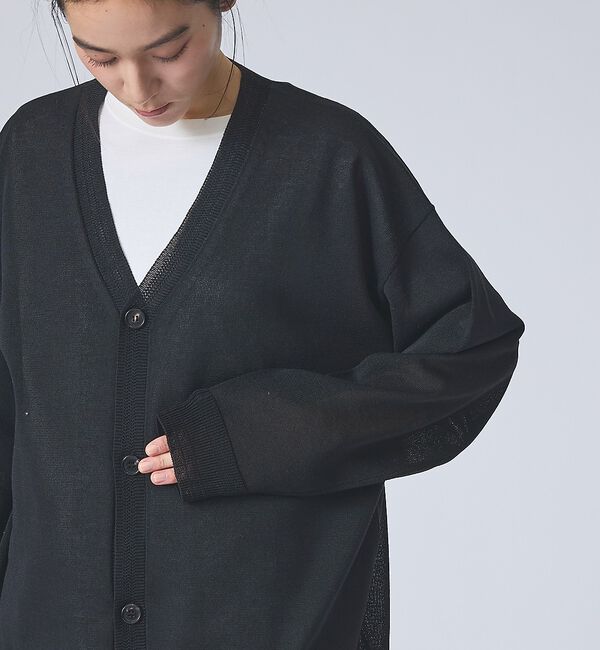 ABAHOUSE「【FORTUNA/フォルトゥナ】 DRYTECHカーディガン/ドライテックニット」|カーディガン|