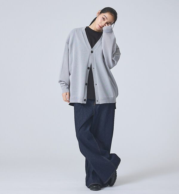 ABAHOUSE「【FORTUNA/フォルトゥナ】 DRYTECHカーディガン/ドライテックニット」|カーディガン|