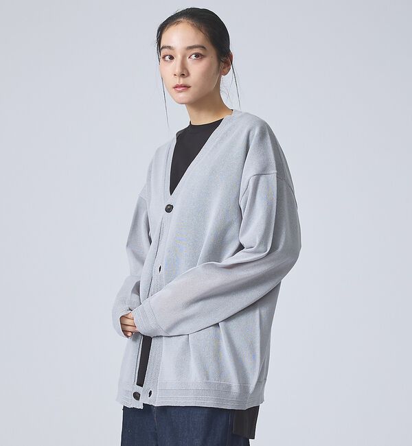 ABAHOUSE「【FORTUNA/フォルトゥナ】 DRYTECHカーディガン/ドライテックニット」|カーディガン|