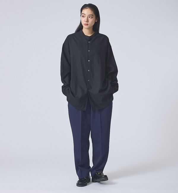 ABAHOUSE「【FORTUNA /フォルトゥナ】DoubleLinenShirt/ダブルリネン」|シャツ・ブラウス|