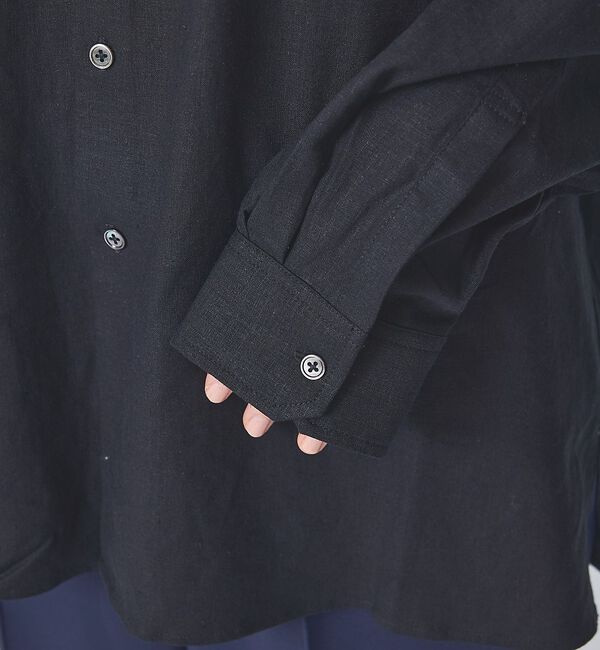 ABAHOUSE「【FORTUNA /フォルトゥナ】DoubleLinenShirt/ダブルリネン」|シャツ・ブラウス|