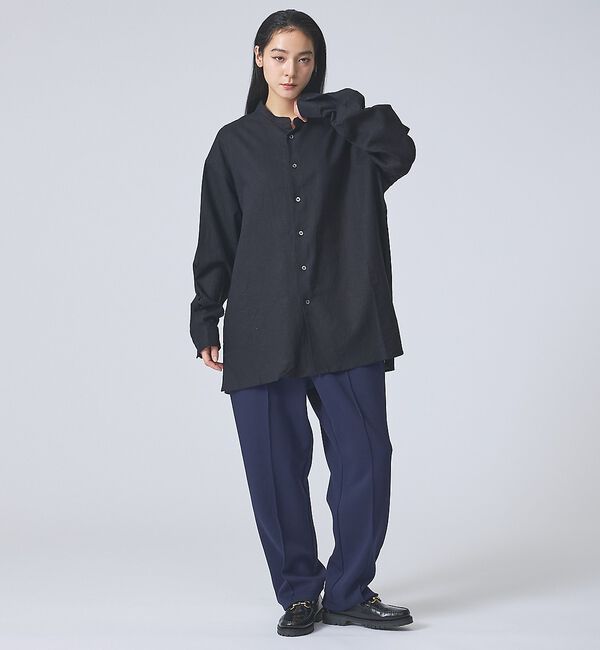 ABAHOUSE「【FORTUNA /フォルトゥナ】DoubleLinenShirt/ダブルリネン」|シャツ・ブラウス|