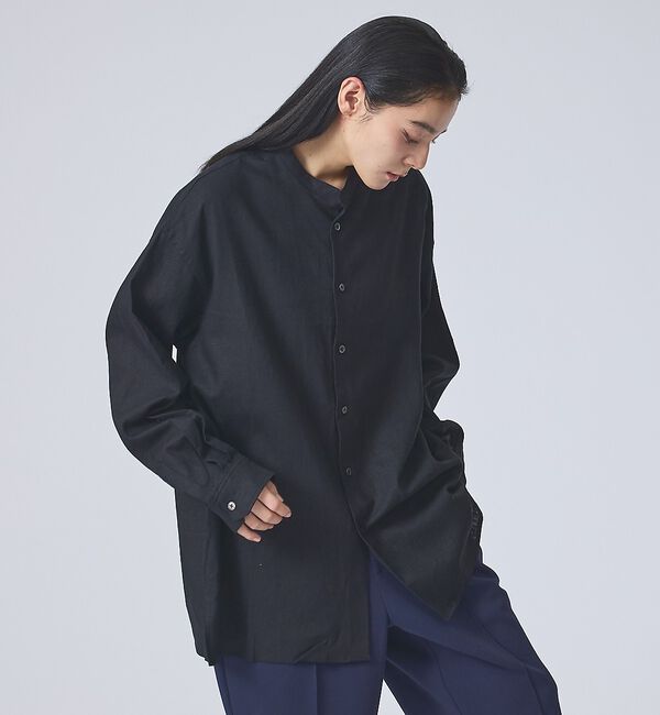 ABAHOUSE「【FORTUNA /フォルトゥナ】DoubleLinenShirt/ダブルリネン」|シャツ・ブラウス|