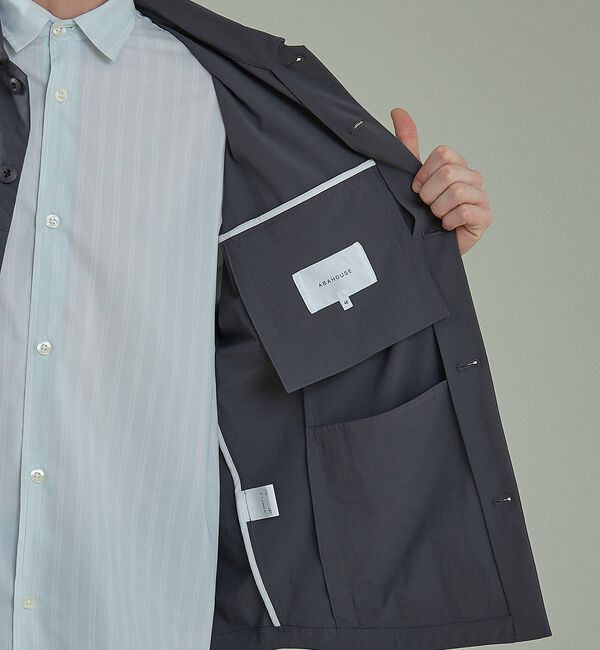 ABAHOUSE「【CORDURA】TUCK＆DARTS コーデュラナイロン シャツブルゾン /」|ブルゾン・スタジャン|
