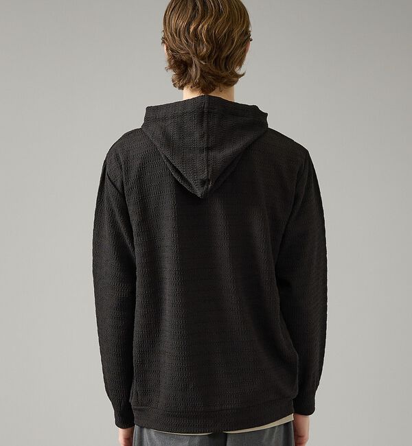 ABAHOUSE「シアーストレッチ ダブルジップ メッシュパーカー【予約】」|パーカー|