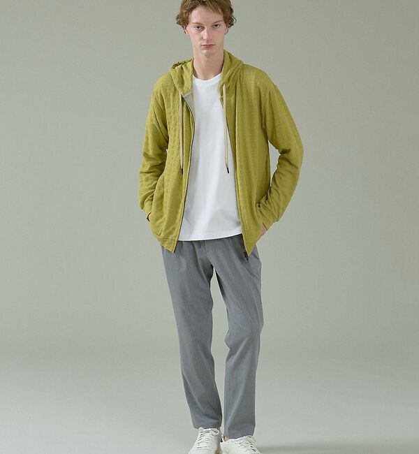 ABAHOUSE「シアーストレッチ ダブルジップ メッシュパーカー【予約】」|パーカー|