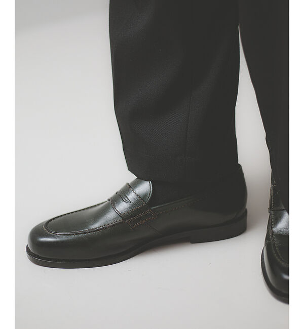 alfredoBANNISTER「【定番人気】コインローファー / ベジタブルタンニンレザー使用」|ローファー|グリーン