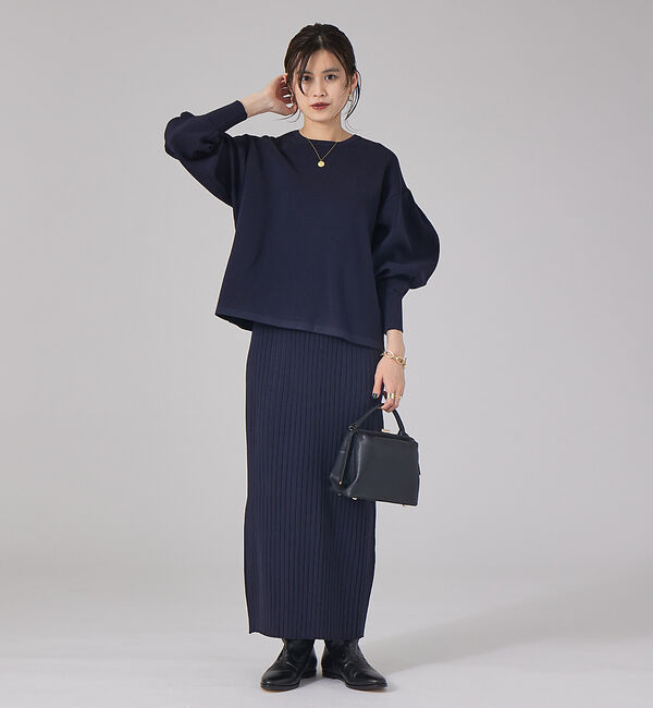 Rouge vif「【セットアップ対応】ストレッチリブニットスカート」|スカート|