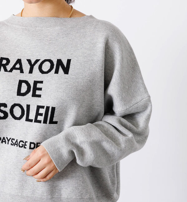 Rouge vif「【一部店舗限定】 ジャガードロゴニット」|ニット・セーター|