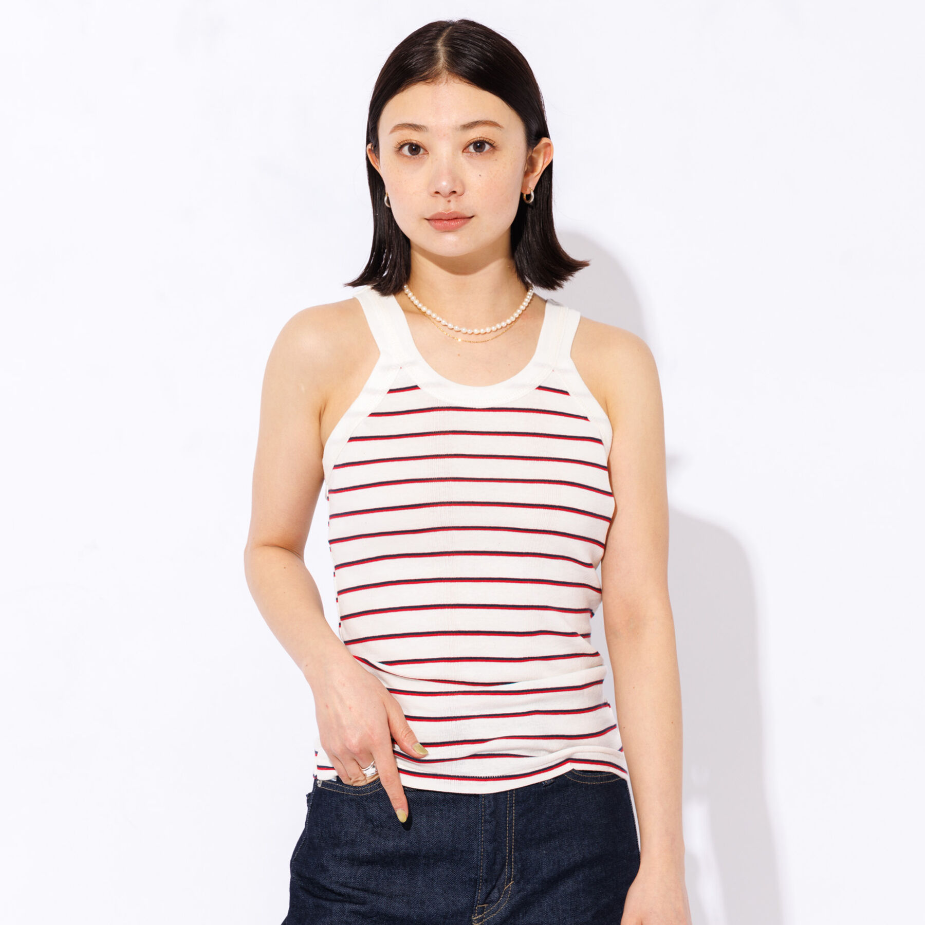 Rouge vif「【Robert P.Miller/ロバートピーミラー】アメスリタンクトップ」|キャミソール|その他