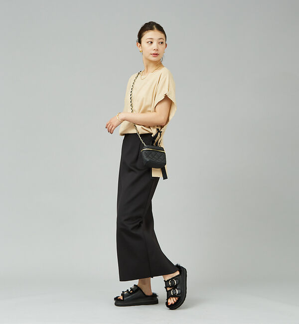 Rouge vif「【MOHI／モヒ】 ムートンベルトサンダル」|サンダル|