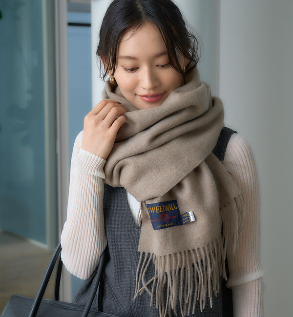 Rouge vif「【TWEEDMILL/ツイードミル】ウールストール」|マフラー|
