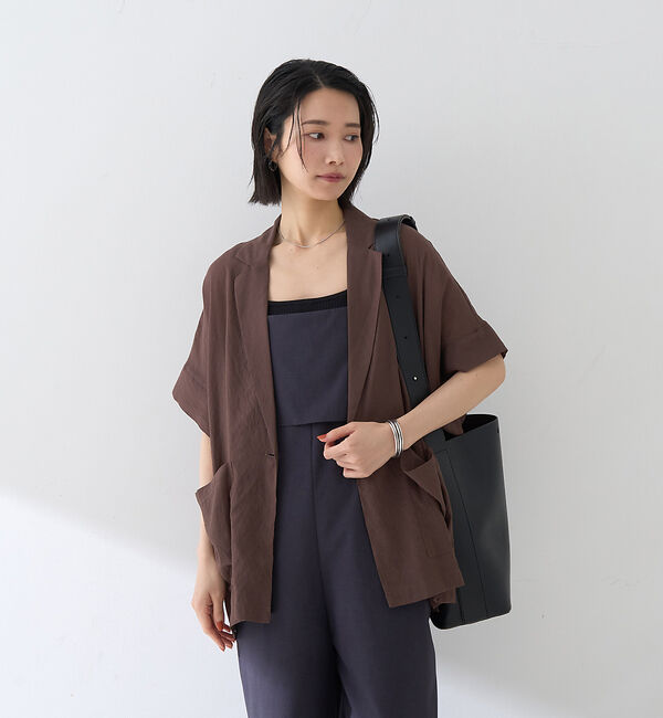 Rouge vif「フレアストレートワイドサロペット」|オールインワン|