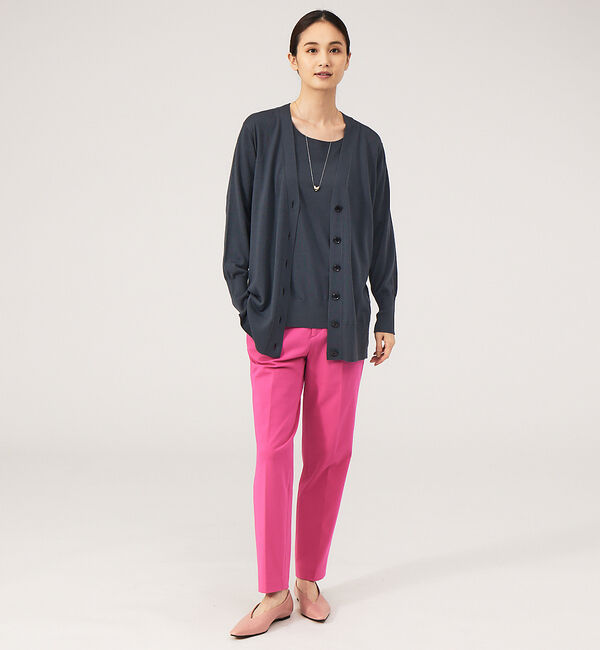 qualite「《アンサンブル対応》ウールハイゲージニットカーデ」|カーディガン|