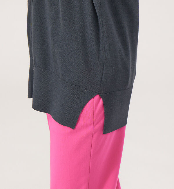 qualite「《アンサンブル対応》ウールハイゲージニットカーデ」|カーディガン|