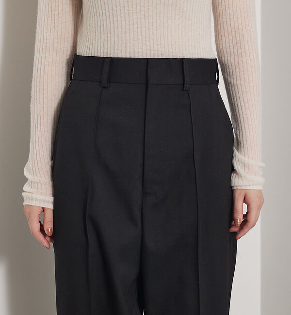 qualite「【Oggi 掲載】ツイルピンタックパンツ」|その他|