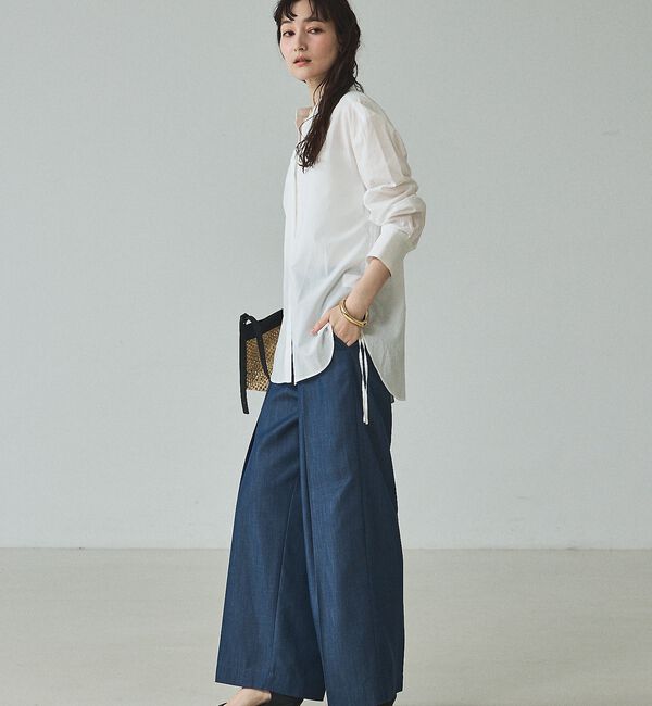 qualite「ウエストドロストシャツ」|シャツ・ブラウス|