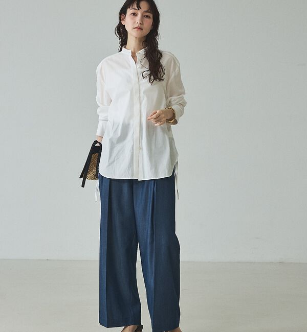 qualite「ウエストドロストシャツ」|シャツ・ブラウス|