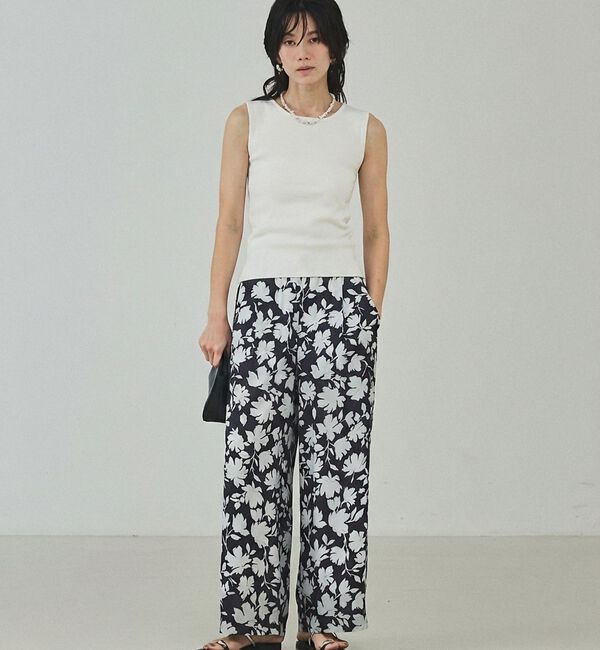 qualite「【前後2WAY】2WAYスクエアノースリーブニット」|キャミソール|