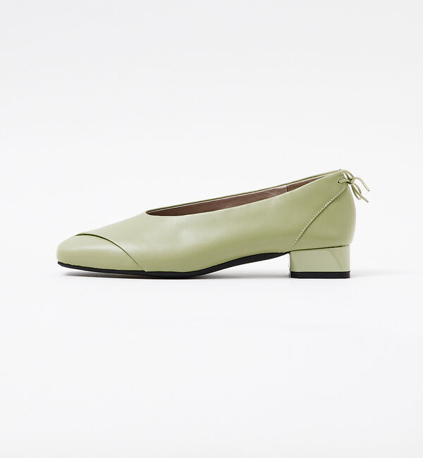 AU BANNISTER「ピープトゥリボンソフトシューズ」|パンプス|