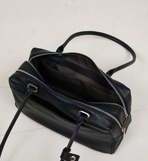 LOWELL things「Raffy/レザースクエアボストン」|ボストンバッグ|