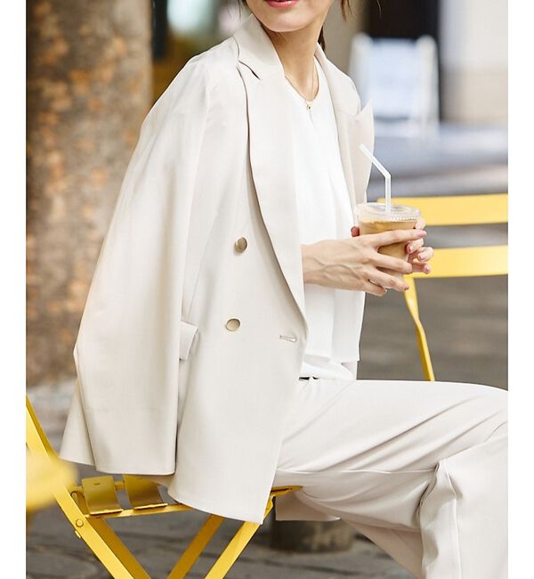 abahouse mavie「【エニデイカセット】ダブルジャケット」|その他|グレージュ