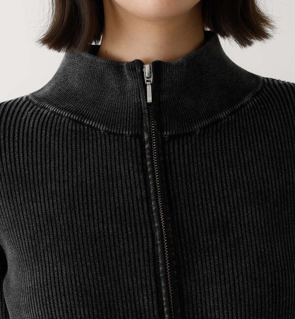 abahouse mavie「Wジップリブハイネックカーデ」|カーディガン|