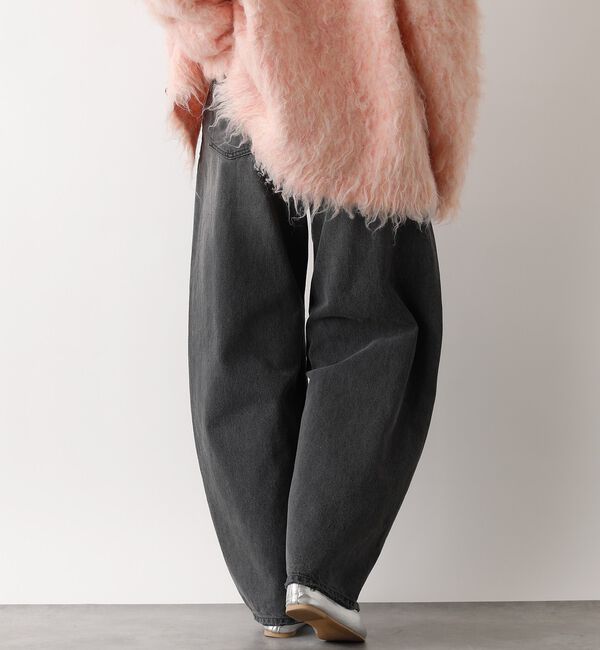 abahouse mavie「【GISELe 4月号掲載】ウォッシュドバレルジーンズ/大人カジュアル/カーブパ」|デニム|