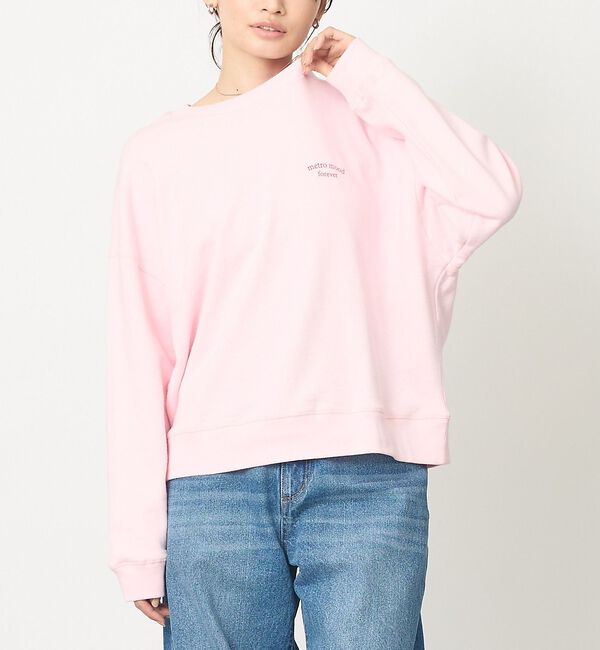 abahouse mavie「【軽やか素材】ロゴスウェット/長袖/トレーナー/春カラー」|スウェット・ジャージ|ピンク