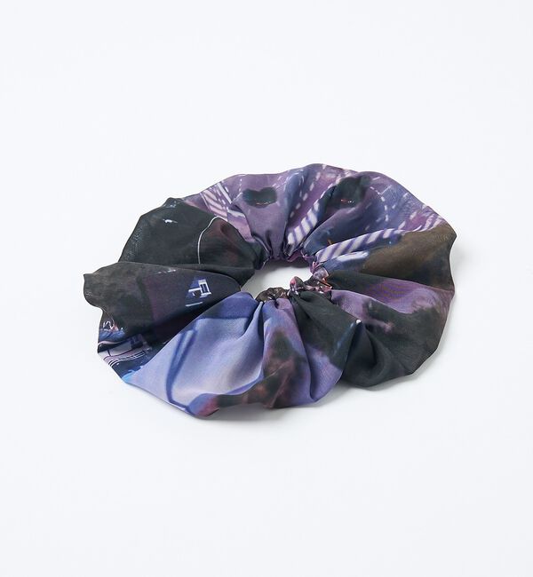 NOMINE「【LY】Haarelastiek　転写プリント ビッグ シュシュ」|ヘアバンド|