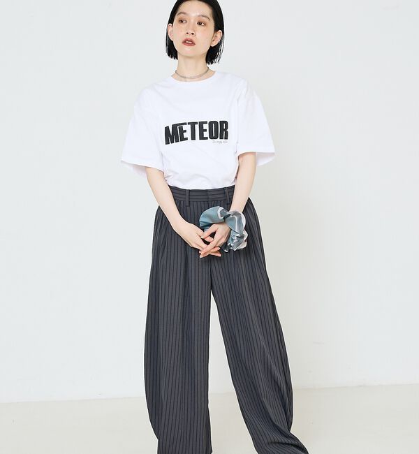 NOMINE「【LY】Haarelastiek　転写プリント ビッグ シュシュ」|ヘアバンド|