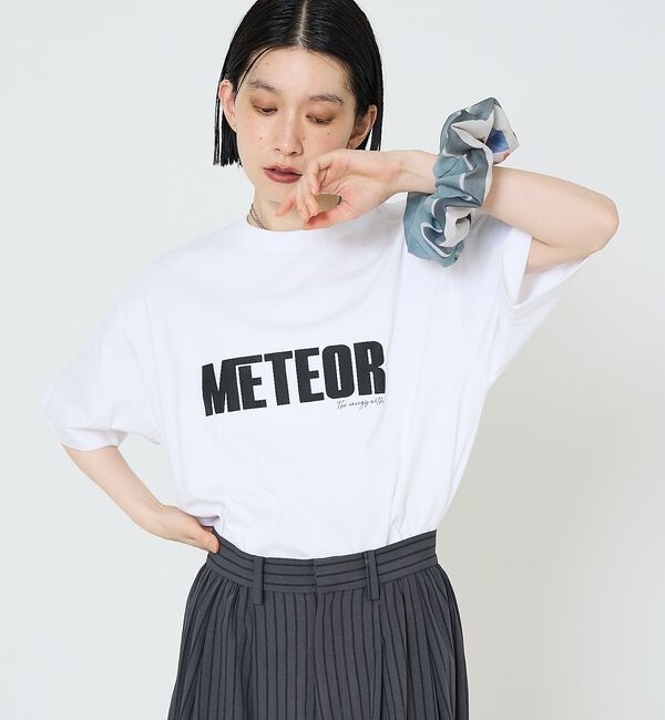 NOMINE「【LY】Haarelastiek　転写プリント ビッグ シュシュ」|ヘアバンド|