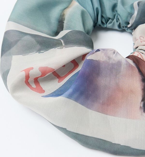 NOMINE「【LY】Haarelastiek　転写プリント ビッグ シュシュ」|ヘアバンド|