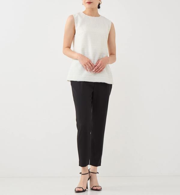 TIARA「チドリジャカードノースリーブトップス」|シャツ・ブラウス|